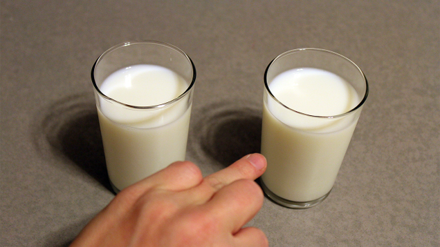 Illustration for article titled Astounding: 7 Incredible Photos Of Hands Pointing To Glasses Of Milk With Their Ring Fingers